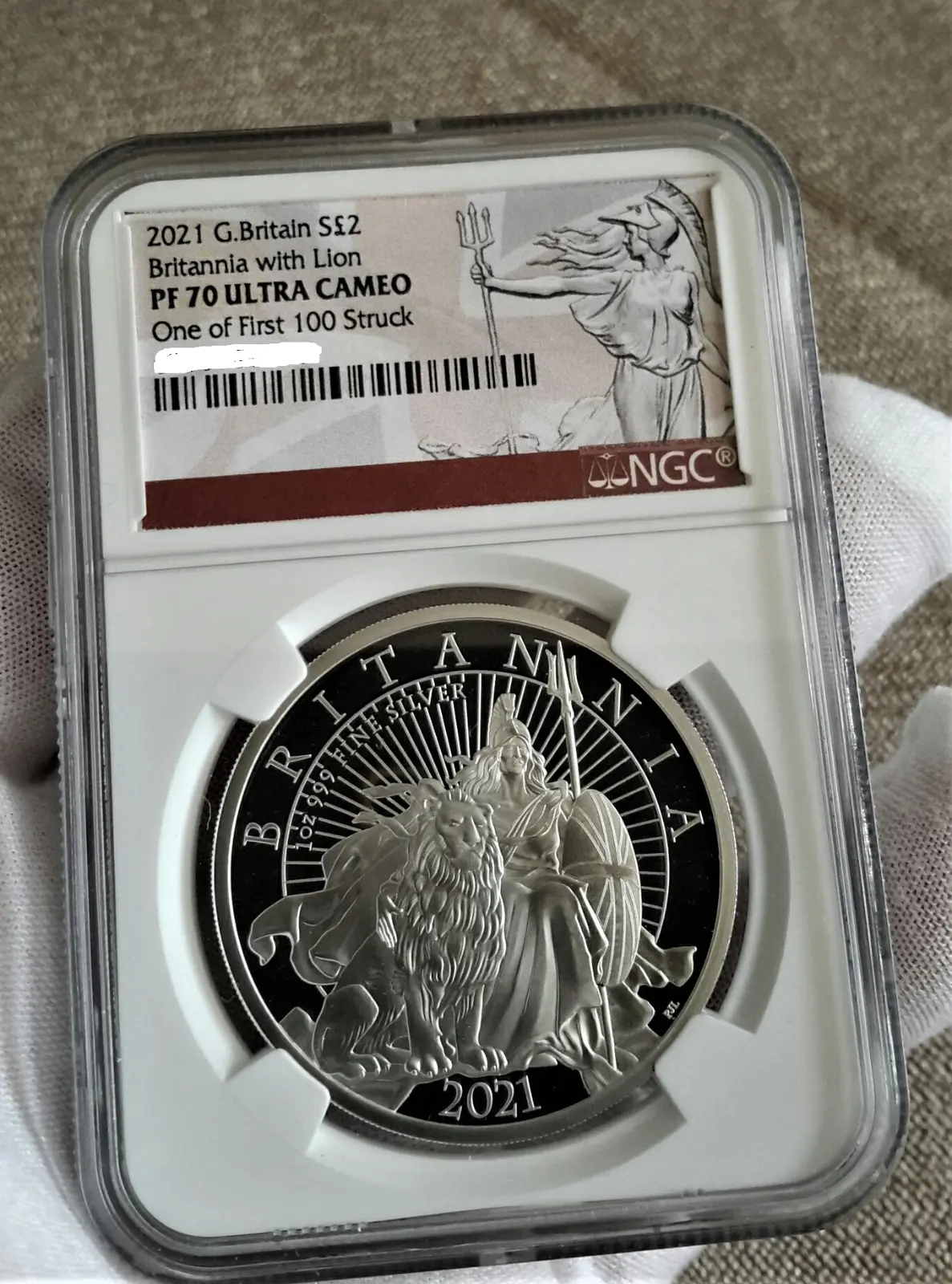 2021 Great Britain £2 Silver Britannia With Lion Ngc Pf70ucam 1 Of First 100