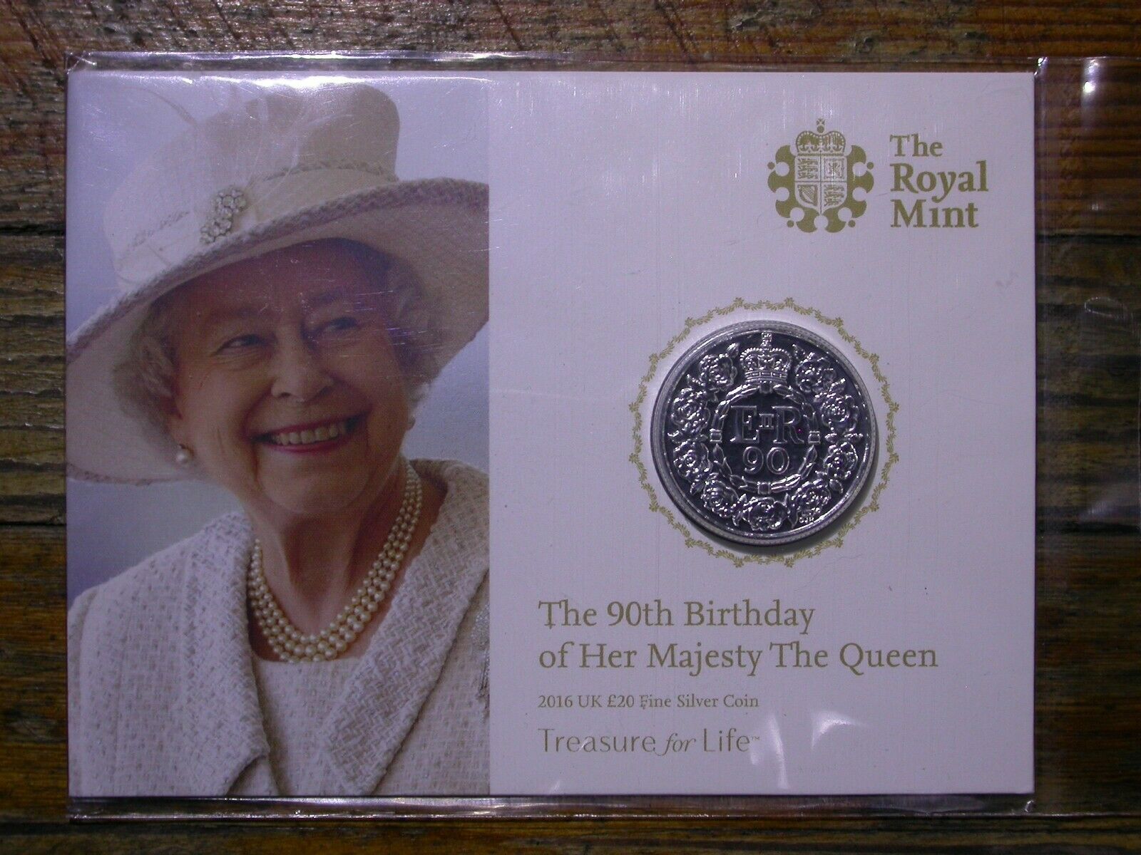Proof 2016 Uk .999 Silver Celebrating Queen’s 90th Birthday