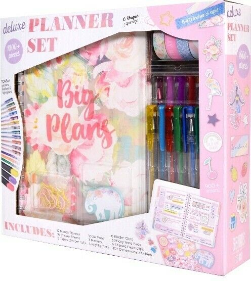 3birds Design Deluxe Planner Set 1000+ Piece Personalize Blank 12 Month Floral