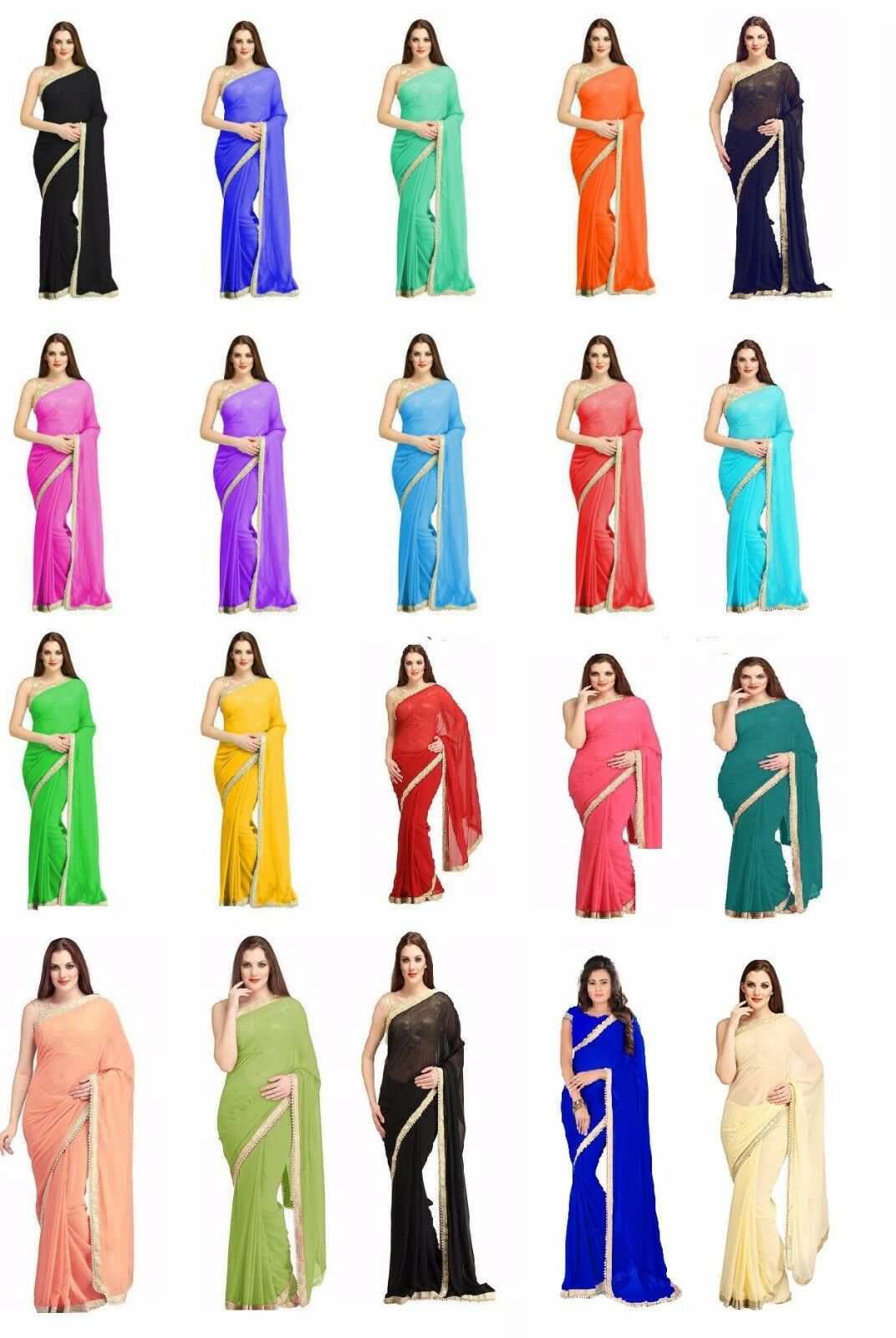 Indian-ethnic-party-wear-sari-designer-bollywood-wedding-georgette-bridal  Saree