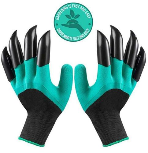 Gardening Digging Planting Pruning Tools Lawn Care 8 Claws Garden Genie Gloves