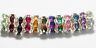 100pcs Rondelle Acrylic 14 Colors Spacer Beads Charm Crystal Rhinestone 6mm