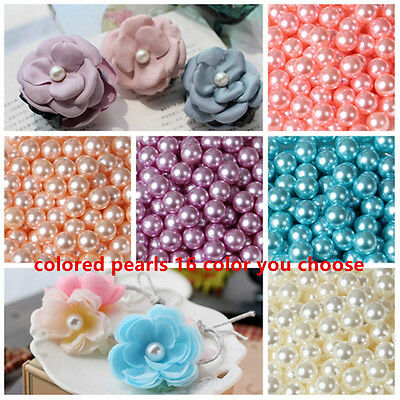 Wholesale 2mm-14mm No Hole Abs Pearl Round Acrylic Beads Diy 16 Color Pick